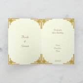 ゴールデンドリーム結婚式招待状カード 招待状 (内部)