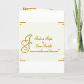 ゴールデンドリーム結婚式招待状カード 招待状 (裏面)