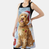 ゴールデンドルウィンターワンダーランドクリスマスジョイ エプロン (インサイチュ)