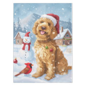 ゴールデンドルウィンターワンダーランドクリスマスジョイ テーブルクロス (正面)