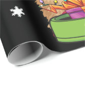 ゴールデンドルクリスマスサンタおもしろい犬愛好者ギフト ラッピングペーパー (ロールコーナー)