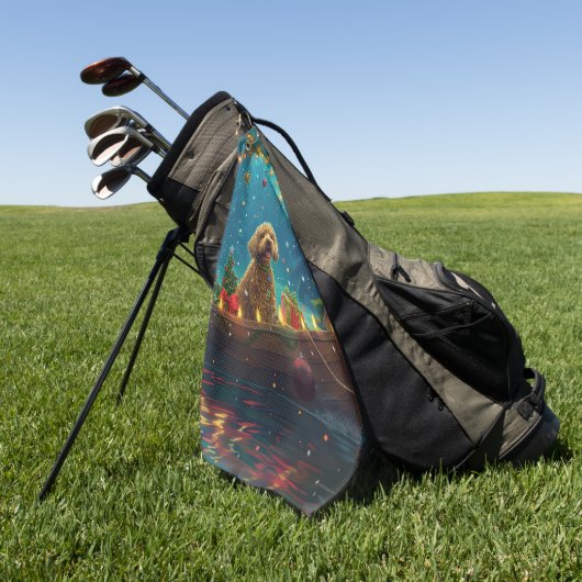 ゴールデンドルクリスマスフェスティバル航海 ゴルフタオル (グリーン)