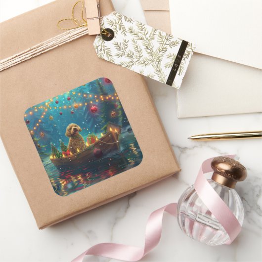 ゴールデンドルクリスマスフェスティバル航海 スクエアシール (ギフト)