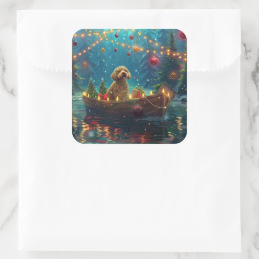 ゴールデンドルクリスマスフェスティバル航海 スクエアシール (バッグ)