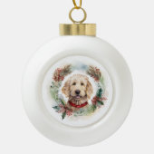 ゴールデンドルクリスマスリースフェスティバルカップ セラミックボールオーナメント (正面)