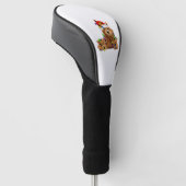 ゴールデンドルサンタドッグ ゴルフヘッドカバー (アングル)