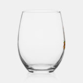 ゴールデンドルサンタドッグ ステムなしワイングラス (右)