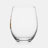 ゴールデンドルサンタドッグ ステムなしワイングラス (左)