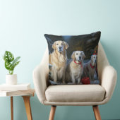 ゴールデンドルスノーリースレイクリスマスデコール クッション (椅子)