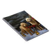 ゴールデンドルスノーリースレイクリスマスデコール ノートブック (右側)