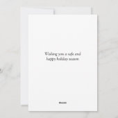 ゴールデンドルトイソルジャーホリデークリスマスカード シーズンカード (裏面)