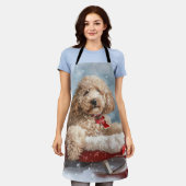 ゴールデンドルドッグクリスマスフェスティバル エプロン (着用した状態)