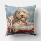 ゴールデンドルドッグクリスマスフェスティバル クッション (裏面)