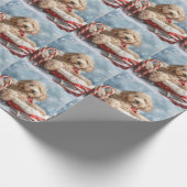 ゴールデンドルドッグクリスマスフェスティバル ラッピングペーパー (角)
