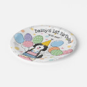 ゴールデンドルドッグバースデーパーティー紙プレート ペーパープレート (アングル)