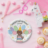 ゴールデンドルドッグバースデーパーティー紙プレート ペーパープレート (パーティー)