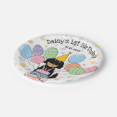 ゴールデンドルドッグバースデーパーティー紙プレート ペーパープレート (アングル)