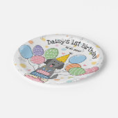 ゴールデンドルドッグバースデーパーティー紙プレート ペーパープレート (アングル)