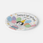 ゴールデンドルドッグバースデーパーティー紙プレート ペーパープレート (アングル)