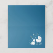 ゴールデンドルドッグベビーシャワーボーイブルー プレイスカード (外部開封)