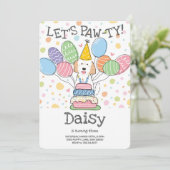 ゴールデンドルドッグ誕生日パーティーの招待 招待状 (スタンド正面)