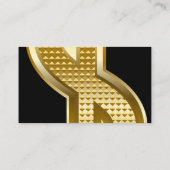 ゴールデンドル記号 |大 |黒 名刺 (裏面)