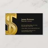 ゴールデンドル記号 |大 |黒 名刺 (正面)