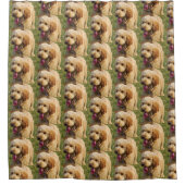 ゴールデンドル·ドッグの写真 シャワーカーテン (正面)