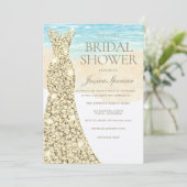 ゴールデンドレスビーチイブライダルシャワー 招待状 (スタンド正面)