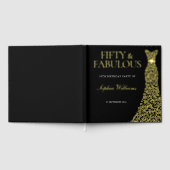 ゴールデンドレスフィフティ&ファブラス50th誕生日パーティー ゲストブック (全面)