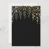 ゴールデンドレスブライダルシャワー招待 招待状 (裏面)