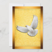 ゴールデンドヴの結婚式招待状 招待状 (裏面)