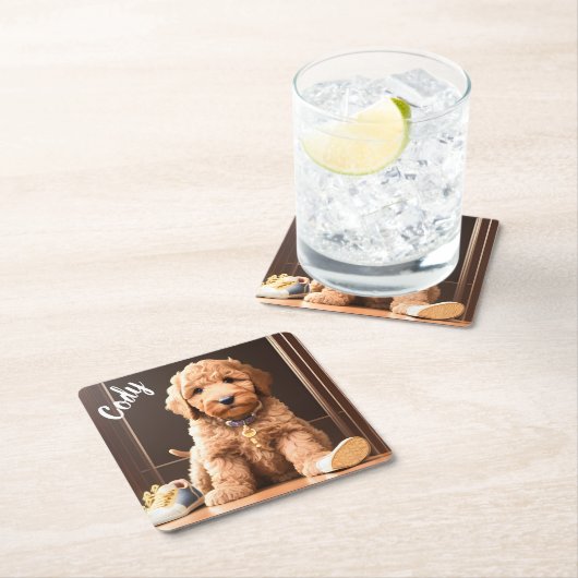 ゴールデンドーカスタムルスクエアコースター スクエアペーパーコースター (インサイチュ)