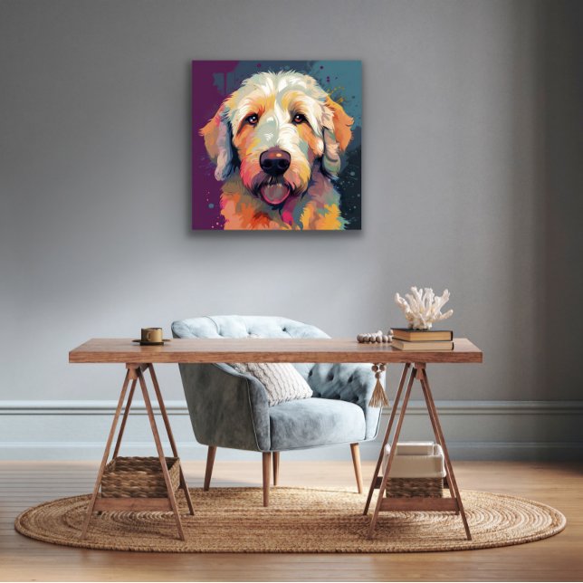 ゴールデンドーカラフルルメタルアートプリント メタルプリント (クリエイターアップロード済み)