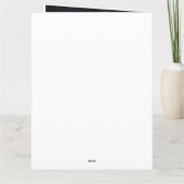 ゴールデンドードルウィズサンタクロースフェスティバルクリスマス カード (裏面)