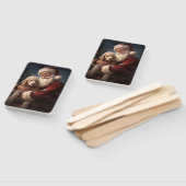 ゴールデンドードルウィズサンタクロースフェスティバルクリスマス ハンドファン (組立なし)