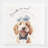 ゴールデンドードルウェイター水の色カスタマイズ可能 (正面)