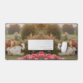 ゴールデンドードルカウズ デスクマット (キーボード&マウス)