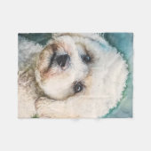 ゴールデンドードルスモールフリースブランケット フリースブランケット (正面(横))