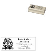 ゴールデンドードルドッグ差出人住所 ラバースタンプ (押印)