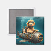 ゴールデンドードルパピーマグネット マグネット (正面/裏面)