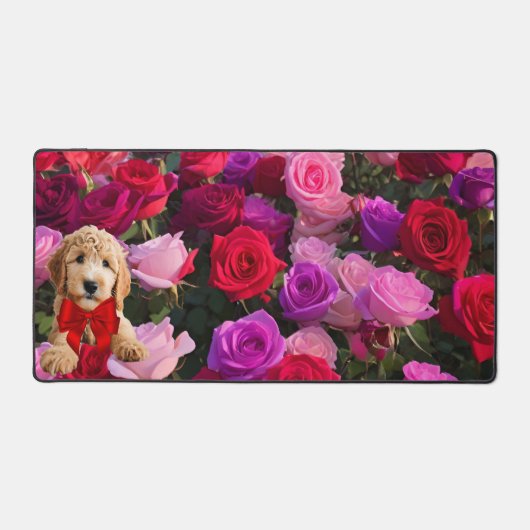 ゴールデンドードルパピー デスクマット (正面)