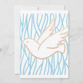 ゴールデンドーブバプテスマ宗教招待状 招待状 (裏面)