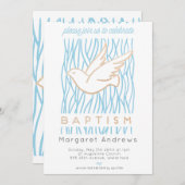 ゴールデンドーブバプテスマ宗教招待状 招待状 (正面/裏面)