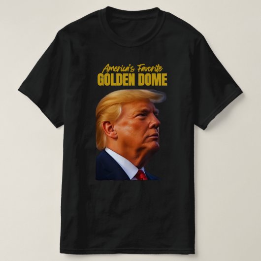 ゴールデンドームトランプアメリ素晴らしカ Tシャツ (デザイン正面)