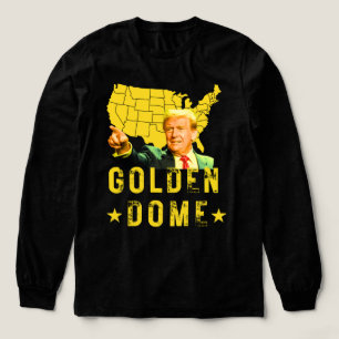 ゴールデンドームトランプ素晴らしアメリカ地図パトリオティック4日 トライブレンドTシャツ