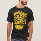 『ゴールデンドームfor America: Hair Shield USA』風刺 Tシャツ (正面)