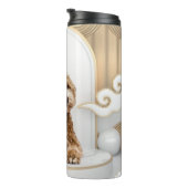 ゴールデンドールゴールデン背景フォトコラージュ タンブラー (回転右)