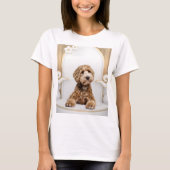 ゴールデンドールゴールデン背景フォトコラージュ Tシャツ (正面)