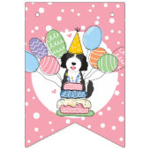 ゴールデンドールハッピーバースデーパーティーバンティングフラグ バンティングフラッグ (第1の旗)